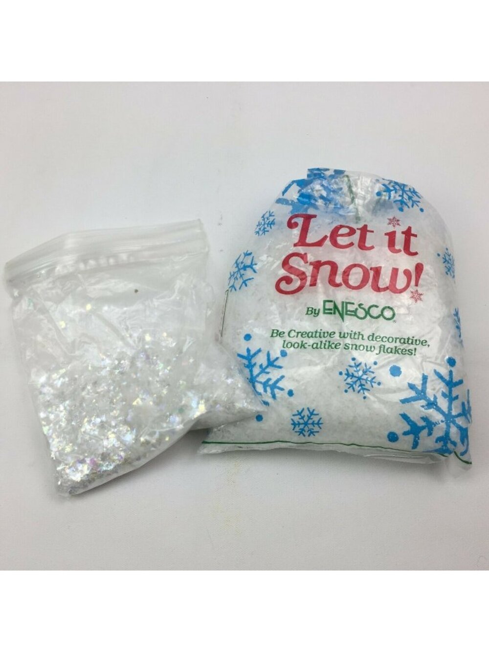 Let It Snow By Enesco Snow With Glitter Confetti Winter Creative Decoration